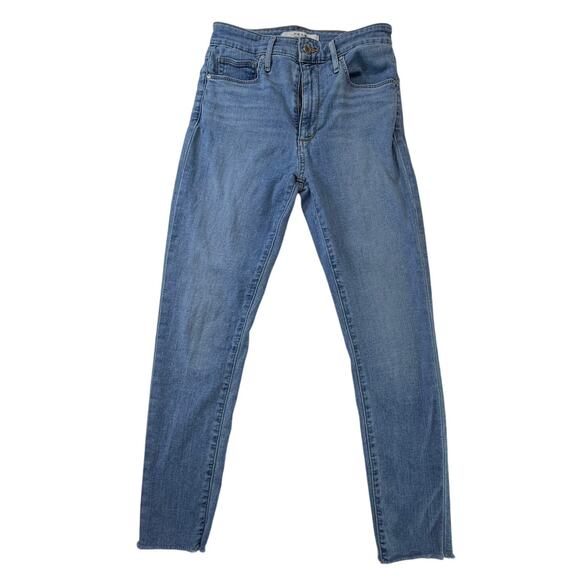 Joe's Jeans Women's Light Wash Blue Denim Jeans Size 27 Raw Hem Skinny Fit - Picture 1 of 7